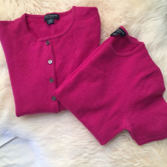 ANNTAYLOR 2Ply CASHMERE CARDIGAN SZ XSMALL - Picture 3 of 7